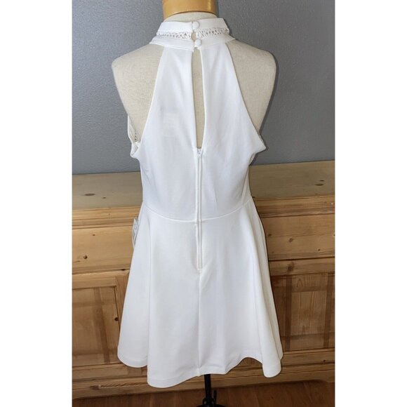 B Smart Dress Junior’s Size 13 White Sleeveless Lined Party New - Picture 5 of 11